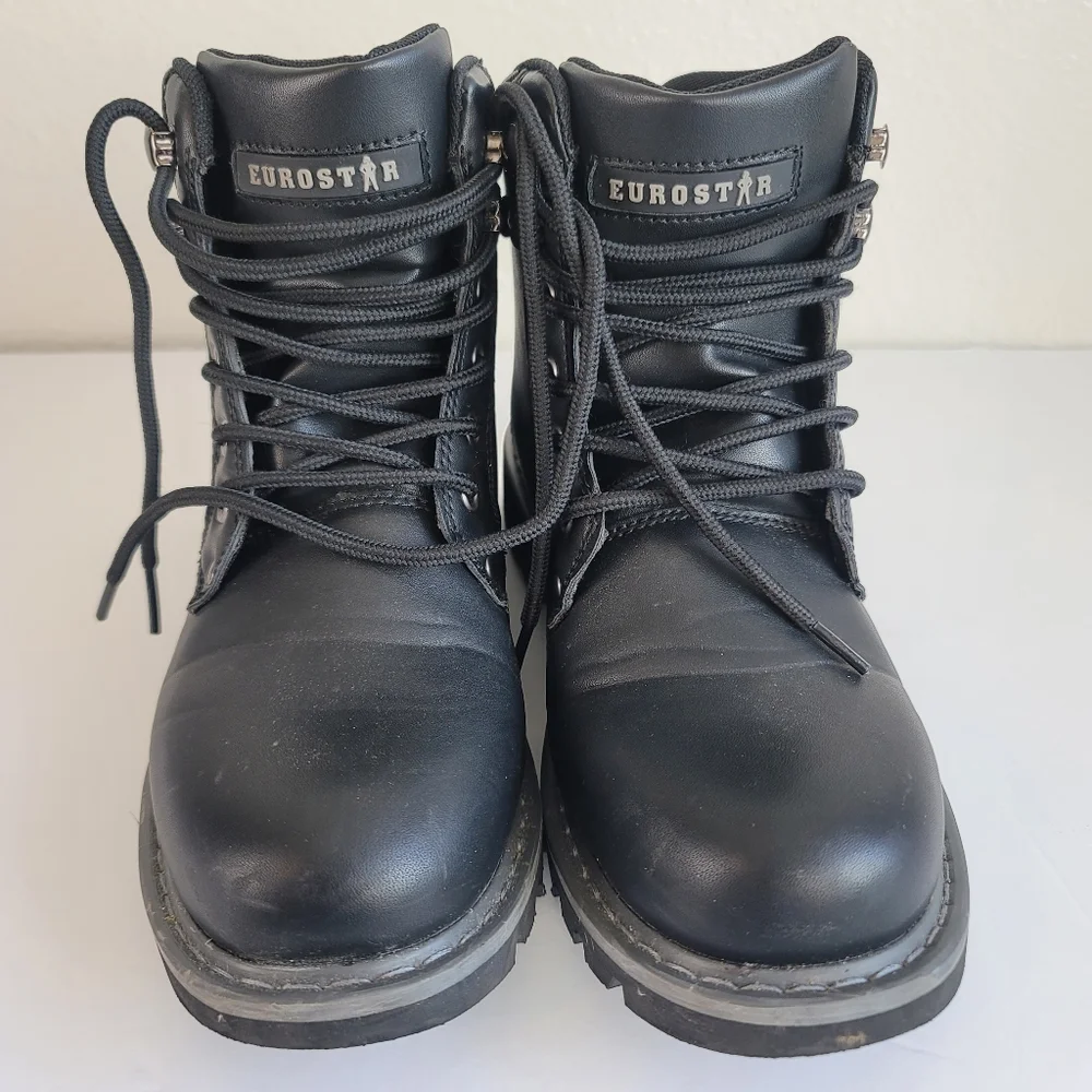 Eurostar | Shoes | Eurostar Men Steel Toe Leather Black  display picture 1